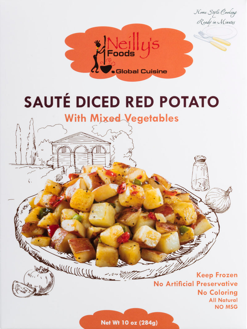 Sauté Diced Red Potato with Mixed Vegetables