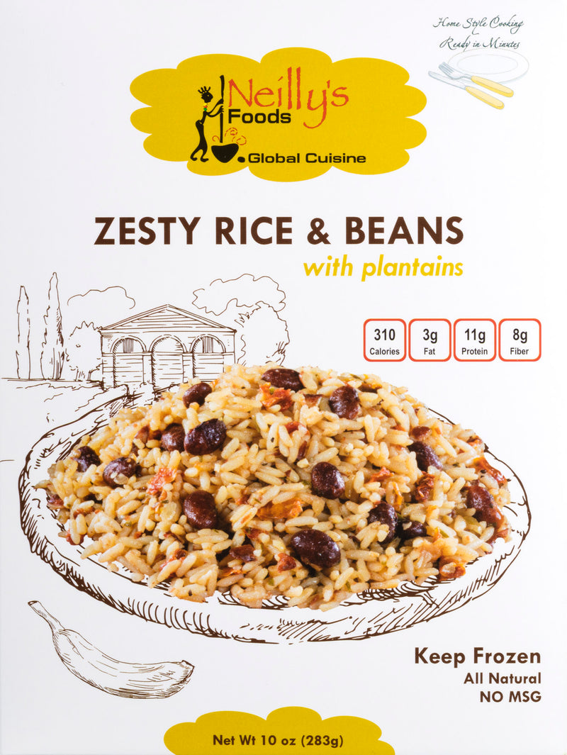 Zesty Rice & Beans with Plantains